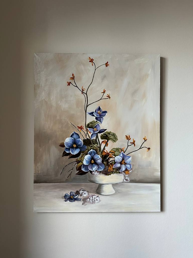 Original Contemporary Floral Painting by Anna Smirnova