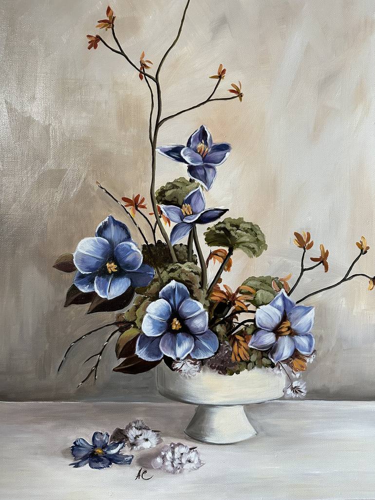 Original Floral Painting by Anna Smirnova