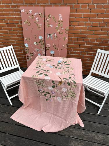 Hand painted table linen thumb