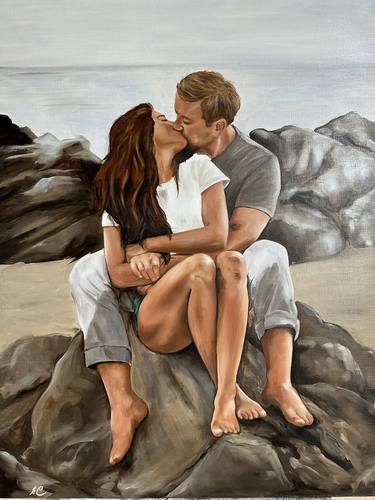 Original Contemporary Love Painting by Anna Smirnova
