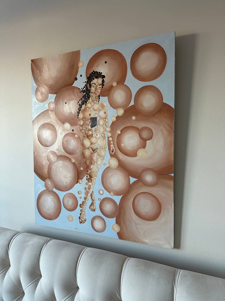 Original Surrealism People Painting by Anna Smirnova
