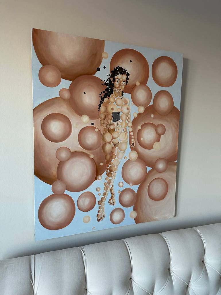 Original Surrealism People Painting by Anna Smirnova