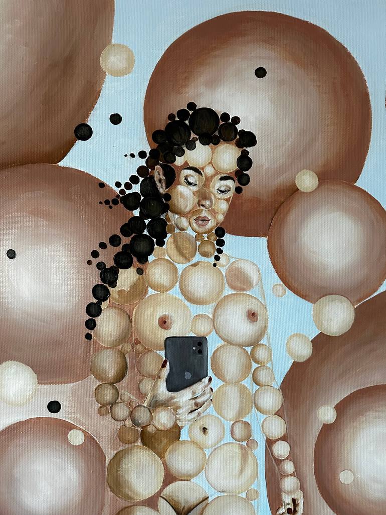 Original Surrealism People Painting by Anna Smirnova