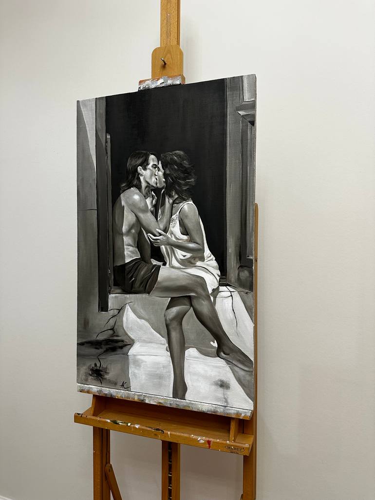 Original Realism People Painting by Anna Smirnova