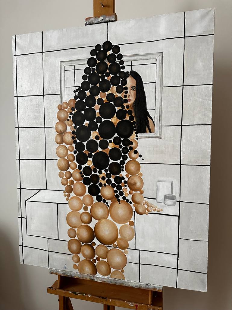 Original Surrealism People Painting by Anna Smirnova
