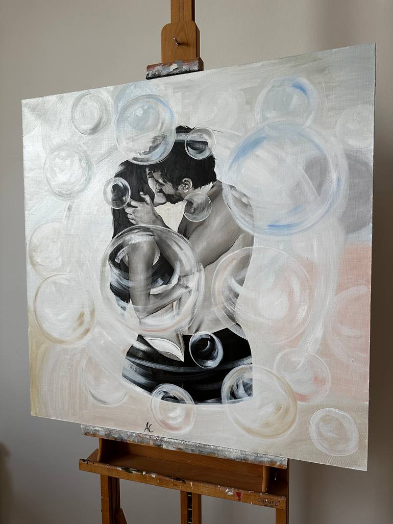 Original Surrealism People Painting by Anna Smirnova