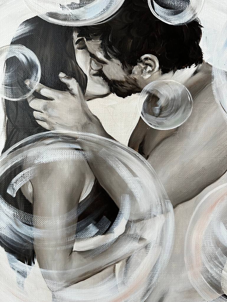 Original Surrealism People Painting by Anna Smirnova