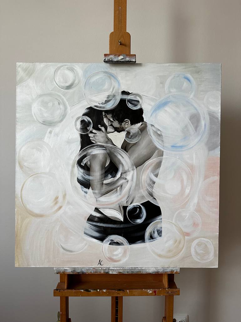Original Surrealism People Painting by Anna Smirnova