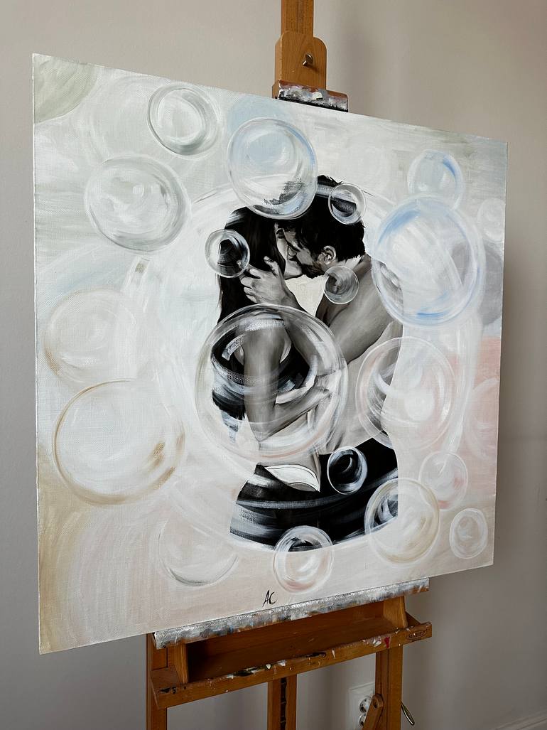 Original Surrealism People Painting by Anna Smirnova