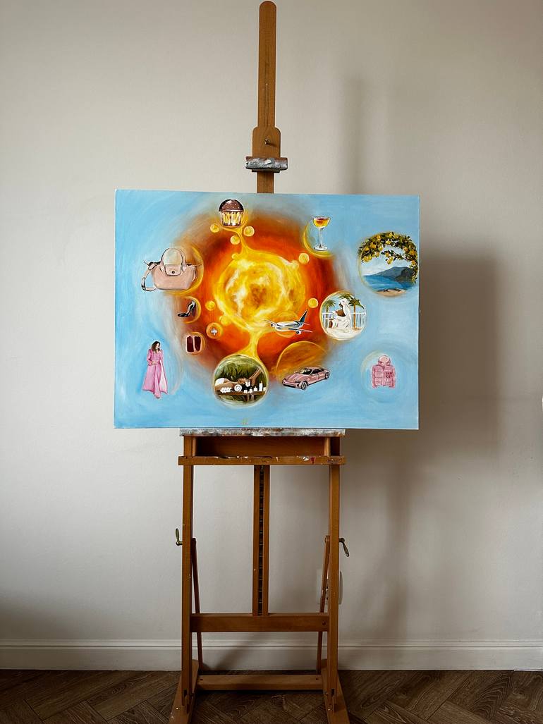 Original Surrealism Abstract Painting by Anna Smirnova