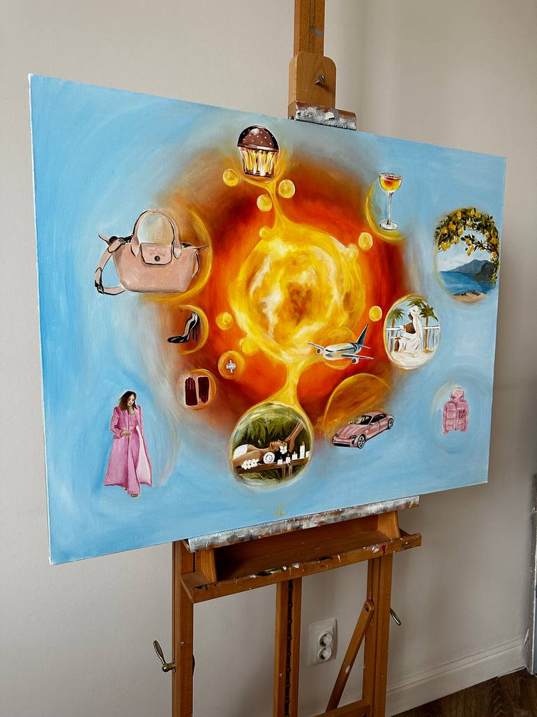 Original Surrealism Abstract Painting by Anna Smirnova