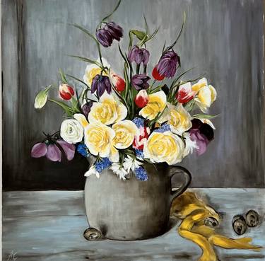 Original Impressionism Floral Paintings by Anna Smirnova