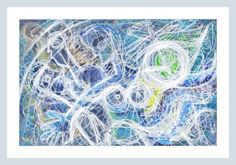 Original Abstract Expressionism Abstract Painting by Prakash Ambegaonkar