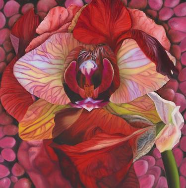 Original Contemporary Floral Paintings by Georgia MICHAELIDES SAAD