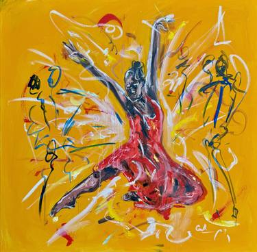 Explosion of Joy- Dance painting thumb