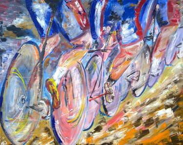 Print of Abstract Expressionism Bicycle Paintings by Garth Bayley