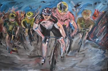Original Expressionism Bicycle Paintings by Garth Bayley