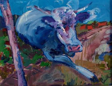 Original Cows Paintings by Garth Bayley