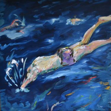 Original Expressionism Sport Paintings by Garth Bayley