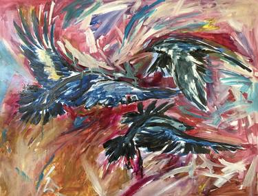 Original Abstract Expressionism Animal Paintings by Garth Bayley