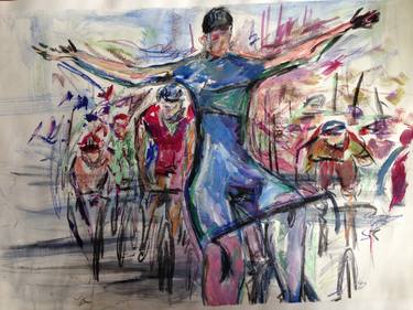 Print of Expressionism Bicycle Drawings by Garth Bayley