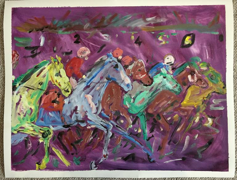 Original Expressionism Horse Painting by Garth Bayley