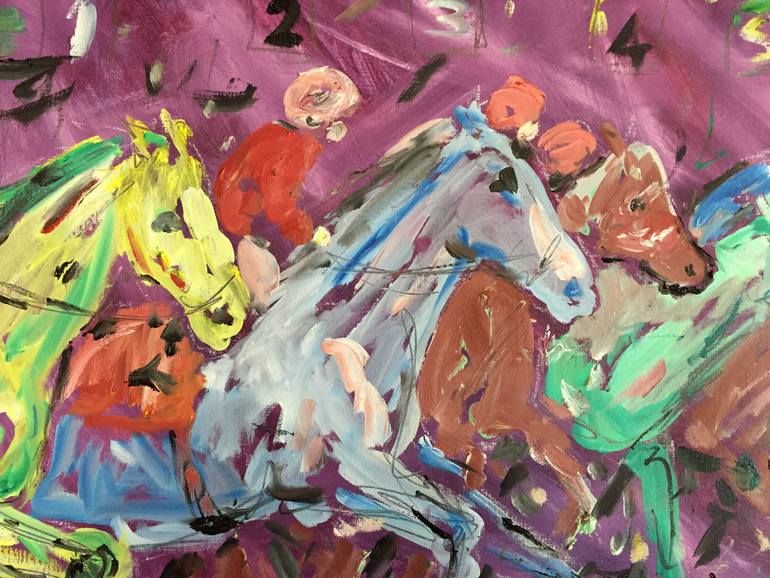Original Expressionism Horse Painting by Garth Bayley
