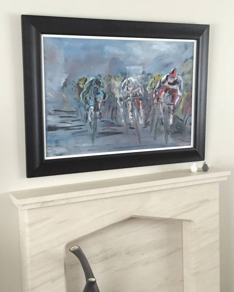 Original Expressionism Bicycle Painting by Garth Bayley