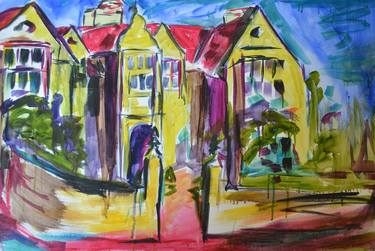 Original Expressionism Architecture Paintings by Garth Bayley