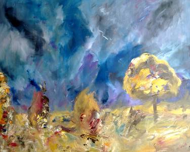 Original Abstract Expressionism Landscape Paintings by Garth Bayley