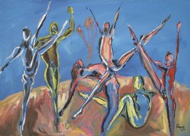Original Abstract Expressionism Performing Arts Paintings by Garth Bayley