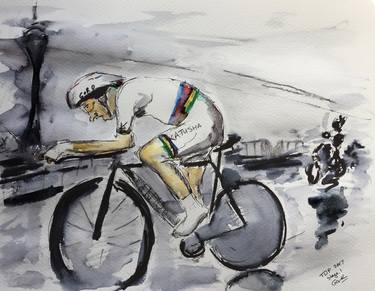 Print of Documentary Bicycle Drawings by Garth Bayley