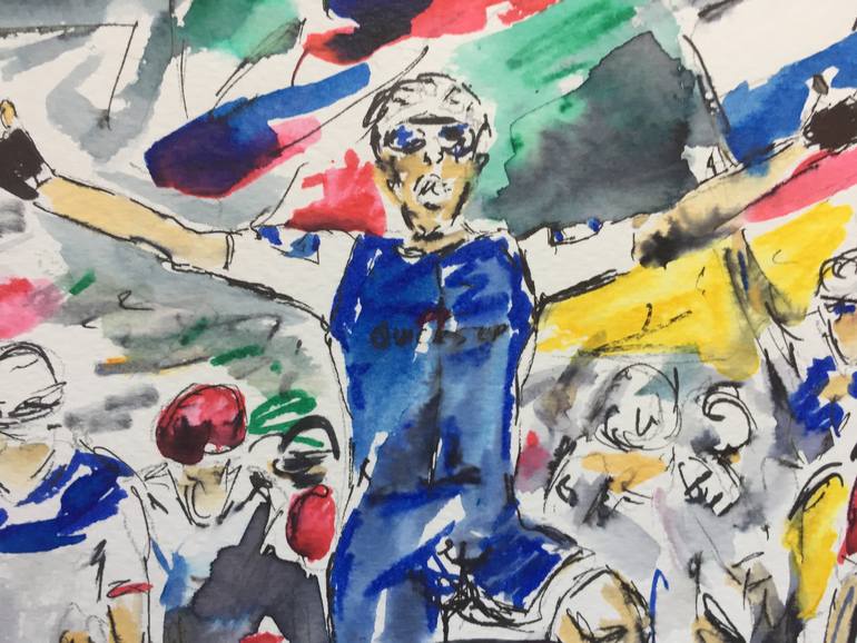 Original Documentary Bicycle Drawing by Garth Bayley