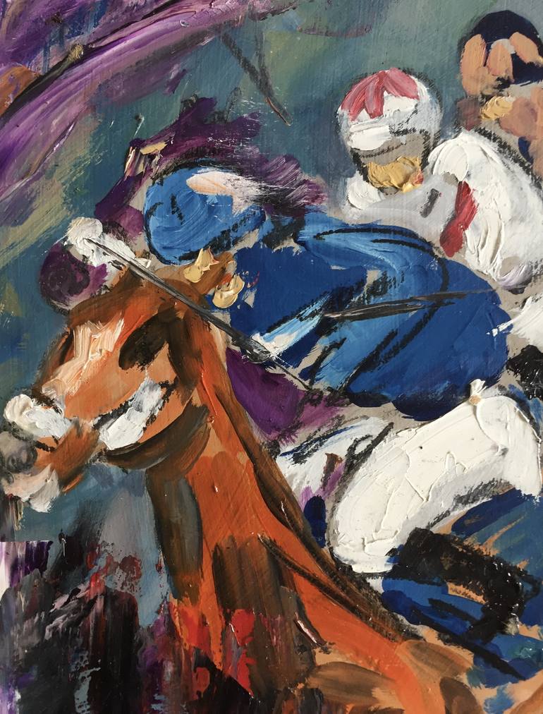 Original Abstract Expressionism Horse Painting by Garth Bayley