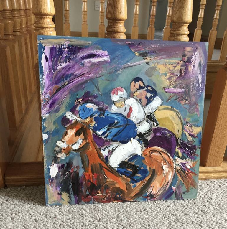 Original Abstract Expressionism Horse Painting by Garth Bayley