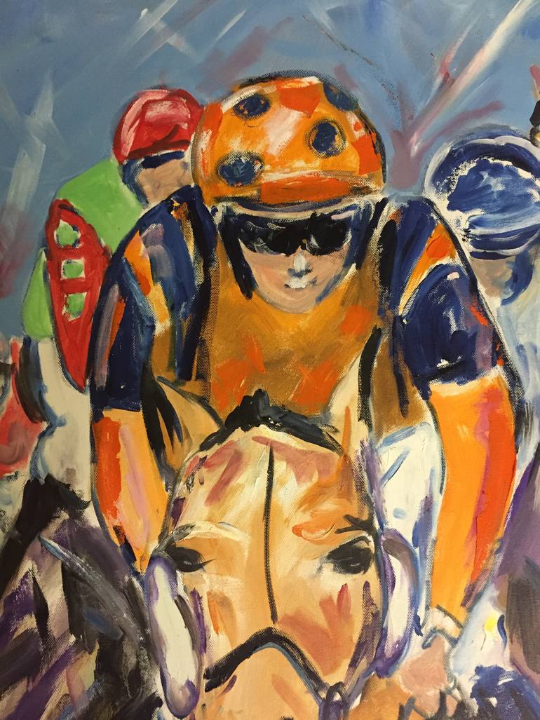 Original Abstract Expressionism Horse Painting by Garth Bayley