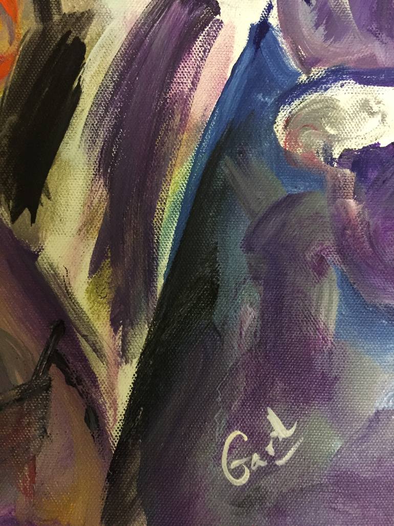 Original Abstract Expressionism Horse Painting by Garth Bayley