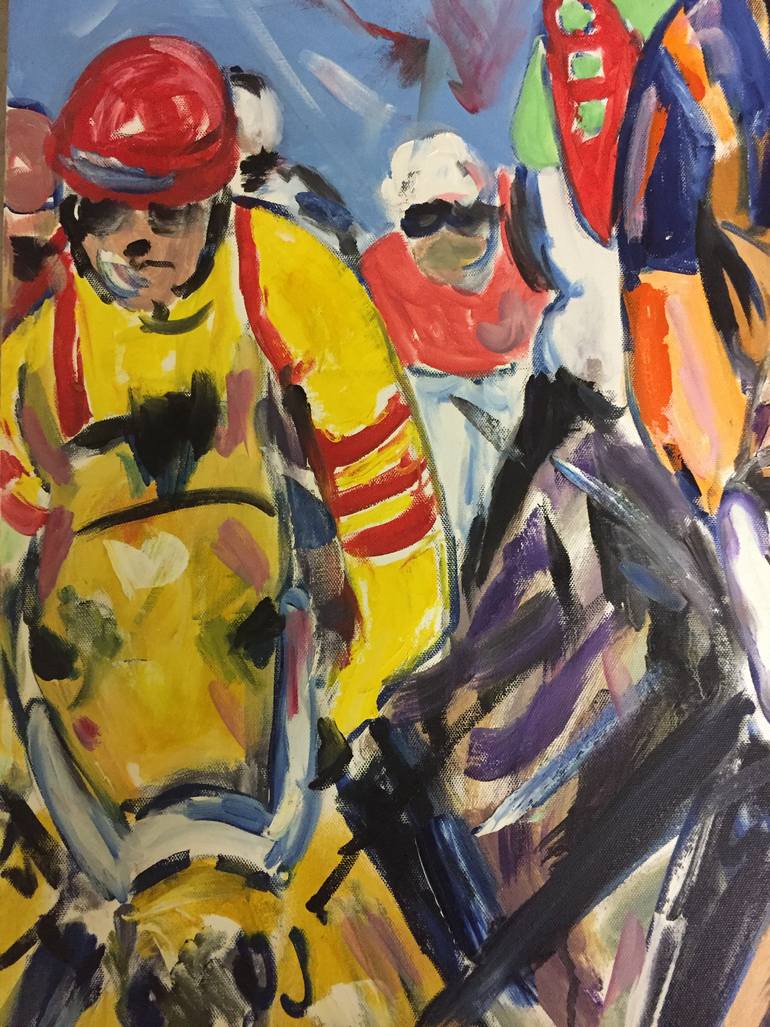 Original Abstract Expressionism Horse Painting by Garth Bayley