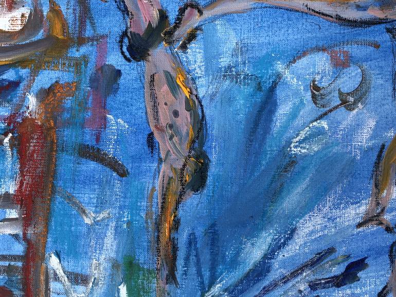 Original Abstract Expressionism Sports Painting by Garth Bayley