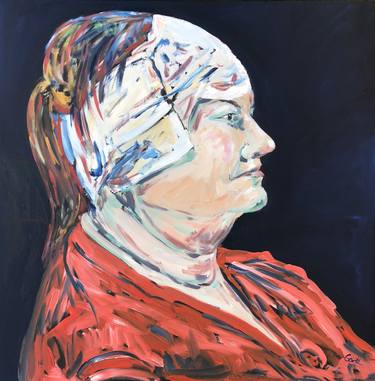 Original Abstract Expressionism Portrait Paintings by Garth Bayley