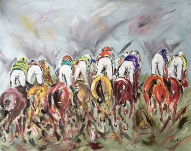 Original Abstract Expressionism Horse Paintings by Garth Bayley