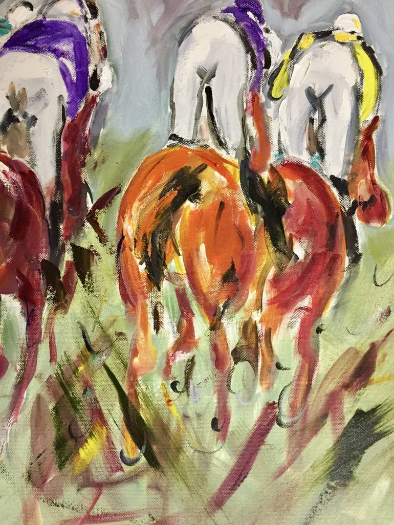 Original Abstract Expressionism Horse Painting by Garth Bayley