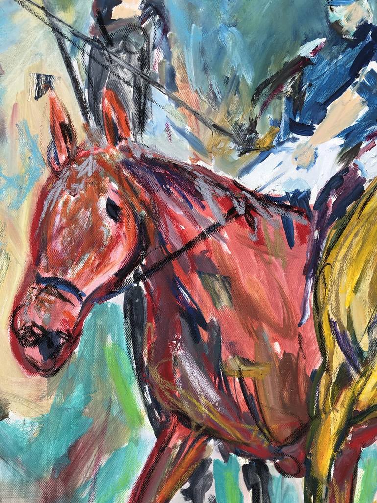 Original Abstract Horse Painting by Garth Bayley