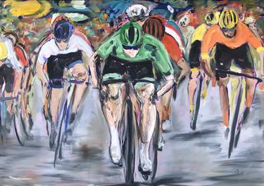 Print of Documentary Bicycle Paintings by Garth Bayley