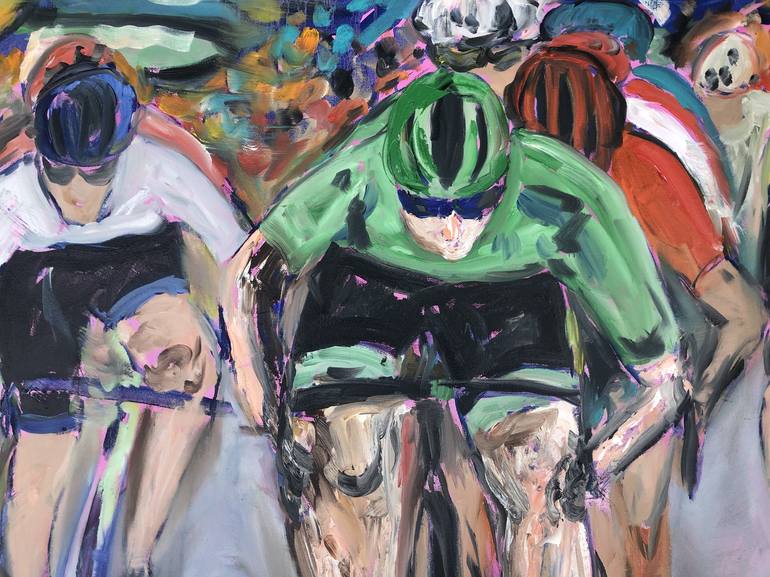 Original Documentary Bicycle Painting by Garth Bayley