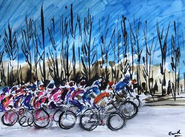 Print of Documentary Bicycle Drawings by Garth Bayley