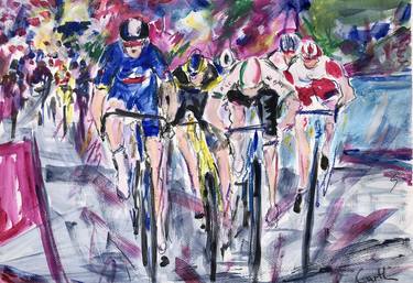 Original Expressionism Bicycle Paintings by Garth Bayley