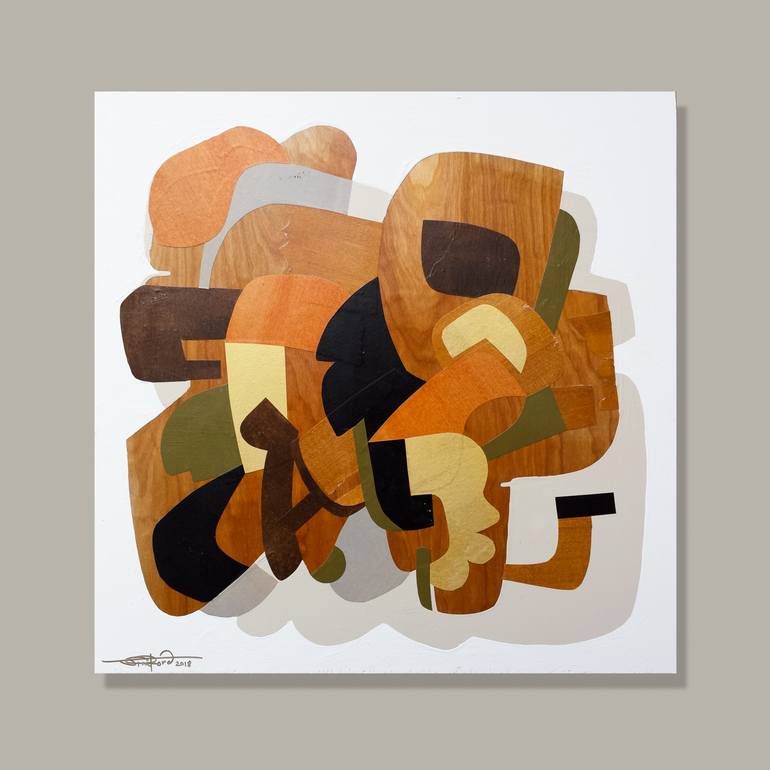 Original Cubism Abstract Collage by Jim Ford