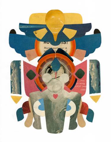 Print of Art Deco Abstract Collage by Jim Ford