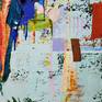 Party Emoji (2019/2020)
acrylic, oil pastel and collage with printed fabrics, 48x36 inches